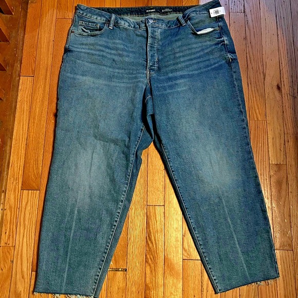 NWT Old Navy OG Straight HIgh Rise Jeans‎ Medium Wash Denim Size 22 - Picture 1 of 2
